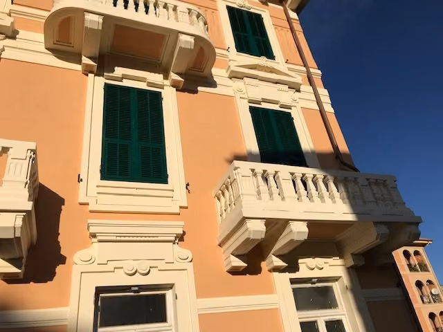 Il balcone risanato dopo l’intervento